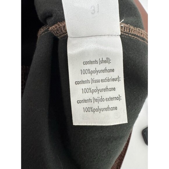 Danielle Bernstein Men's Faux Leather Snakeskin Brown Pants size 31 - Picture 8 of 10